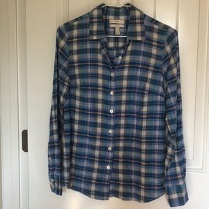 J. Crew Perfect Shirt in plaid